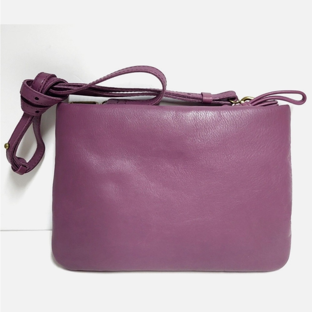 Madewell Puffed Crossbody Bag in Warm Violet